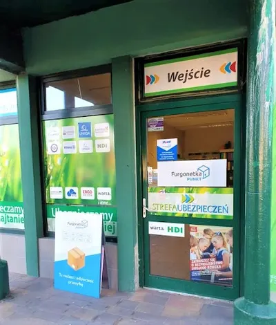 Furgonetka punkt nadawania i odbioru paczek